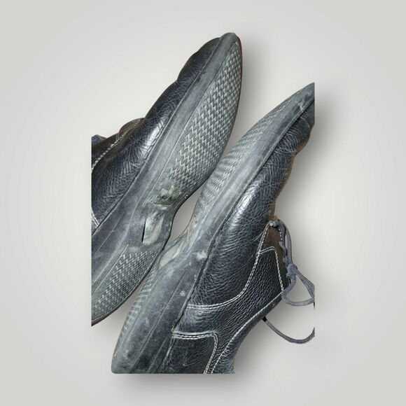 Johnston & Murphy Shuler Bicycle Oxfords Leather 20-7222 Black Lace up 10 - Picture 10 of 15